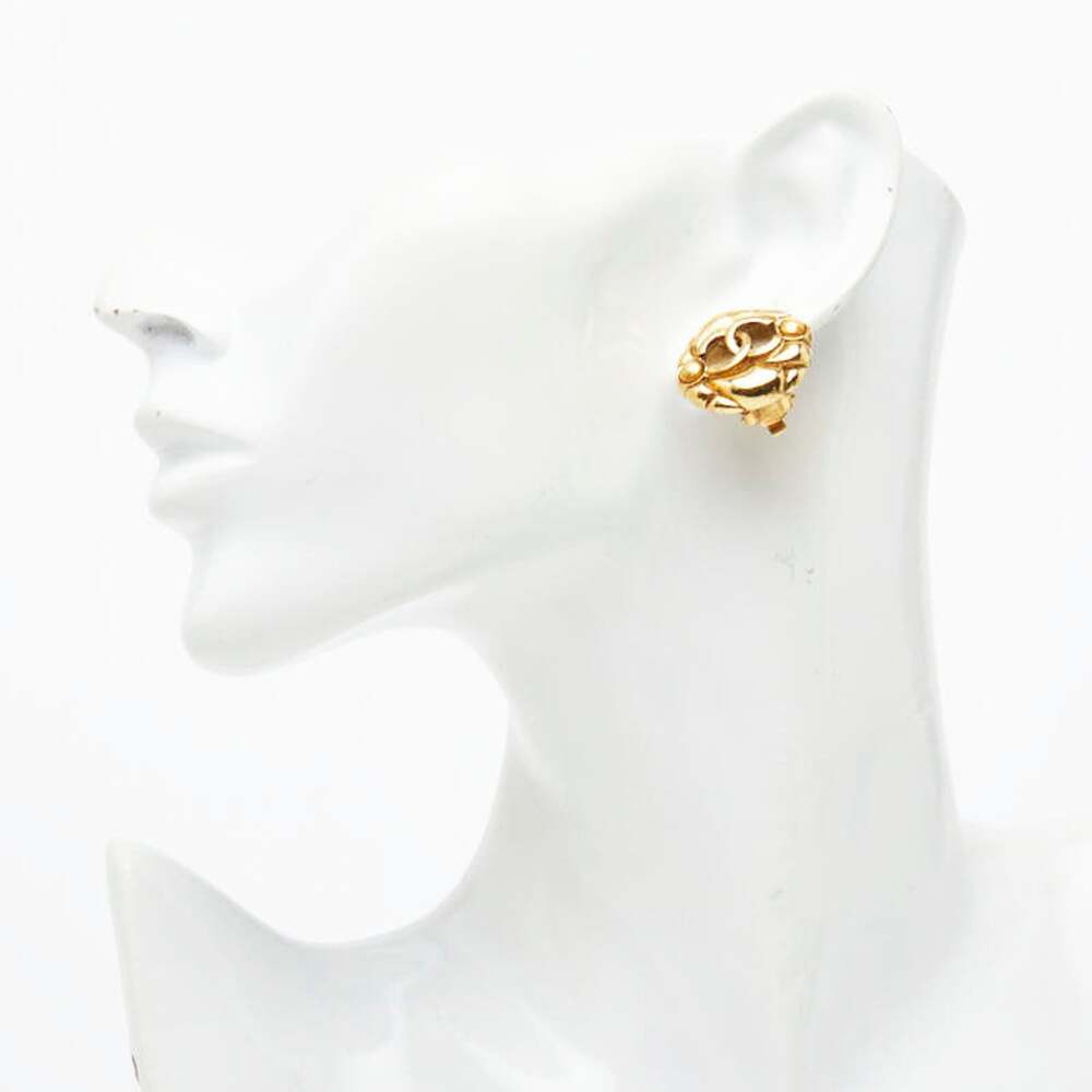 Chanel Cc Logo Clip-On Earrings Metal #246860C61B - Picture 6 of 6